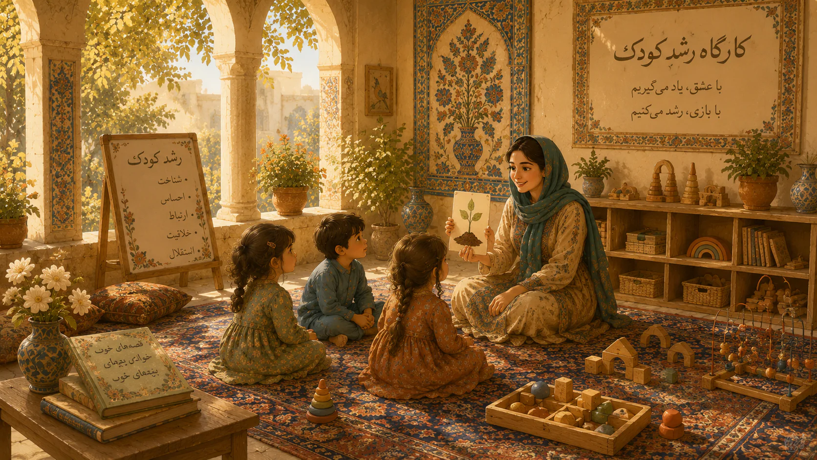 Kindliche Entwicklung class at Simorgh Kids